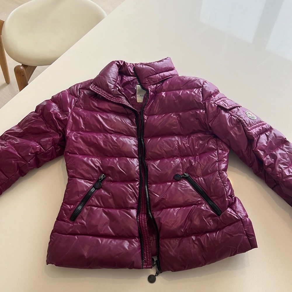 Moncler purple coat